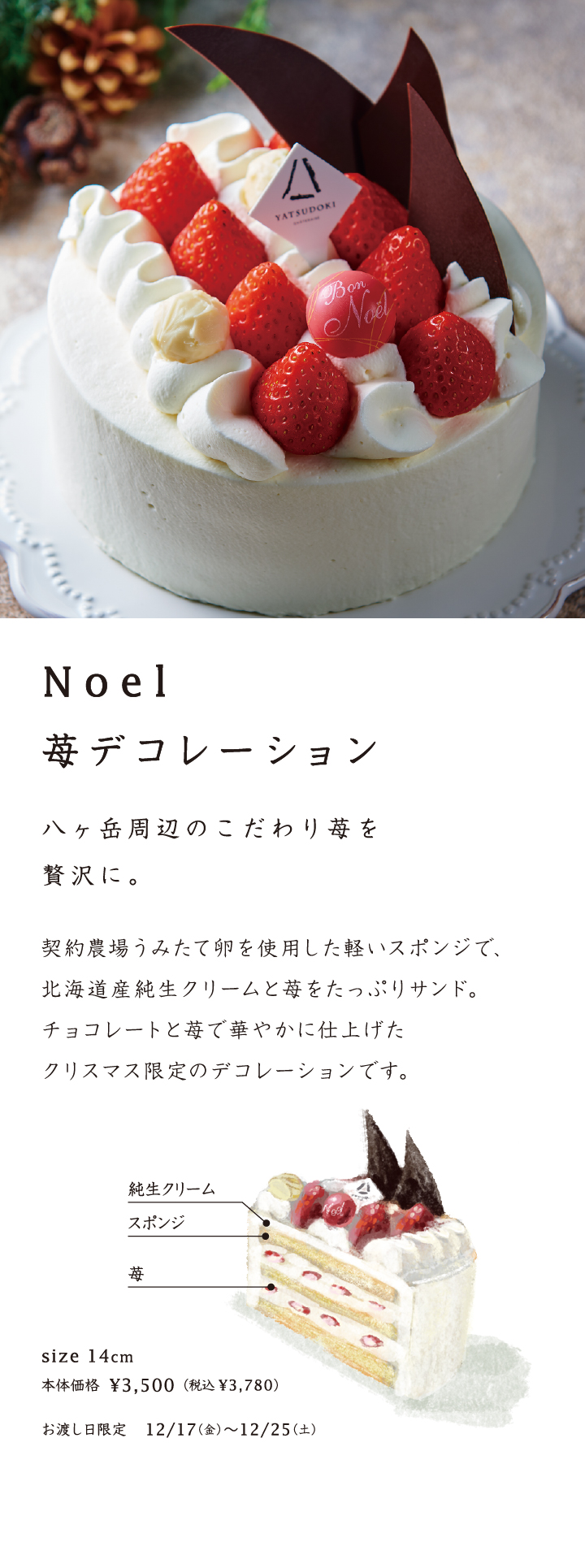 Noel苺デコレーション