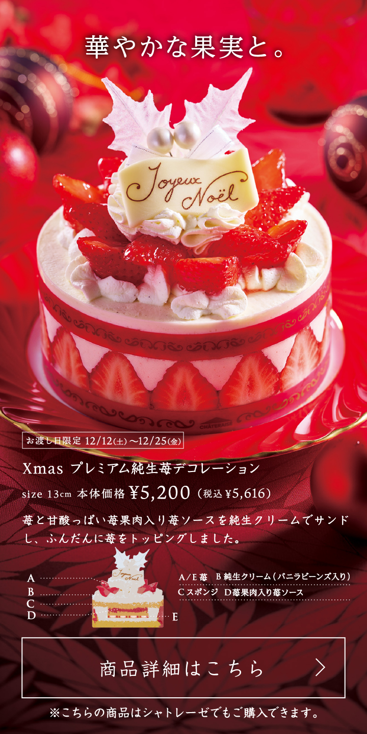 Xmasプレミアム純生苺デコレーション