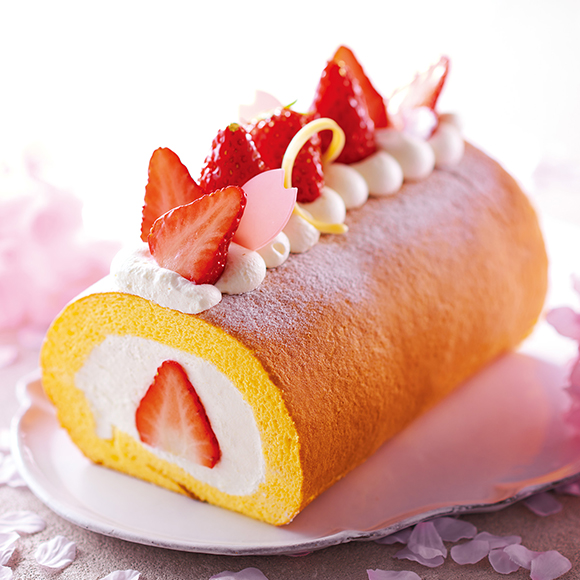 ひな祭り きらぴ香苺のプレミアムロールケーキ