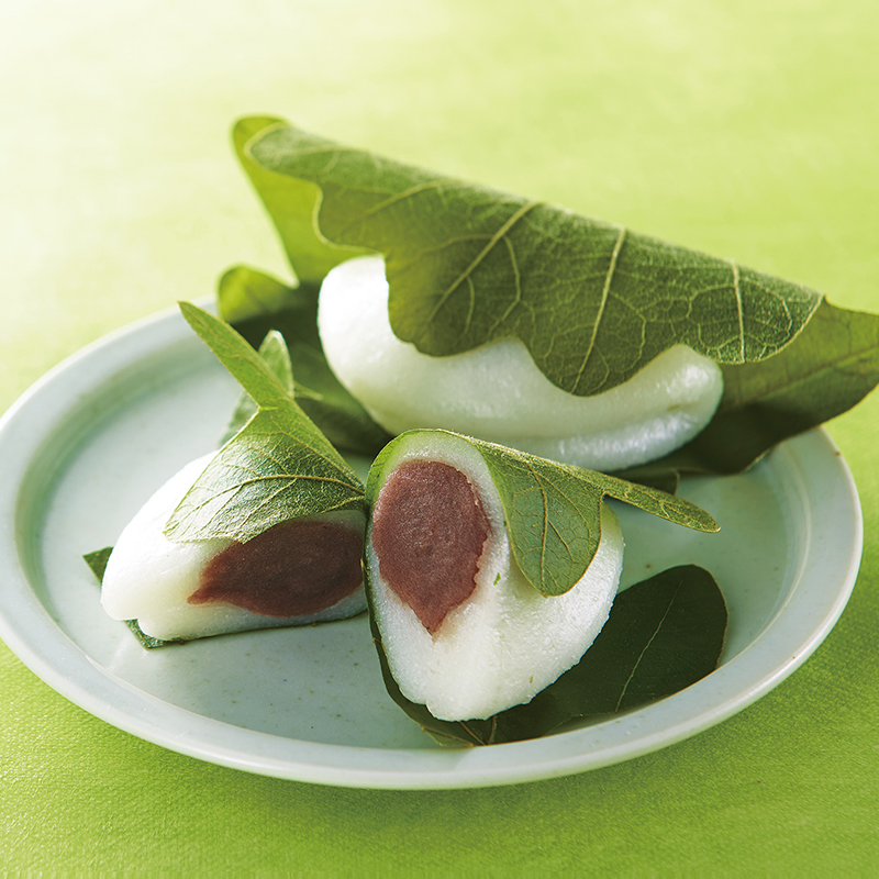 山梨県産こしひかりの柏餅