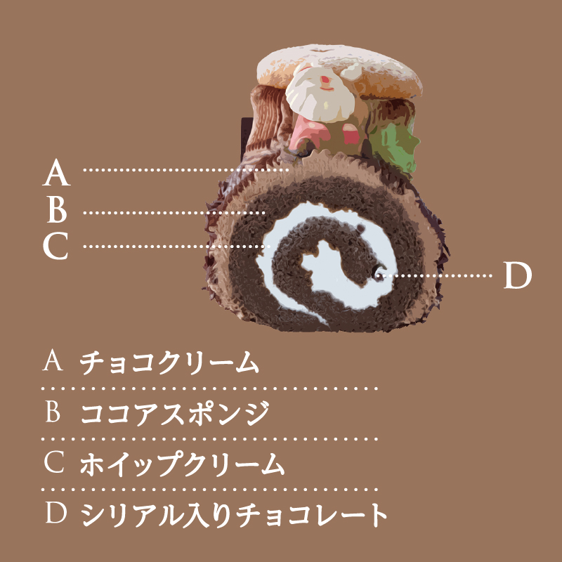 Xmasブッシュ・ド・ノエル20cm-2