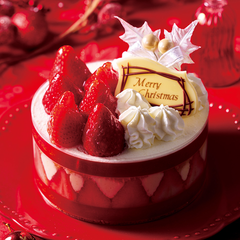 Xmasプレミアム苺デコレーション13cm
