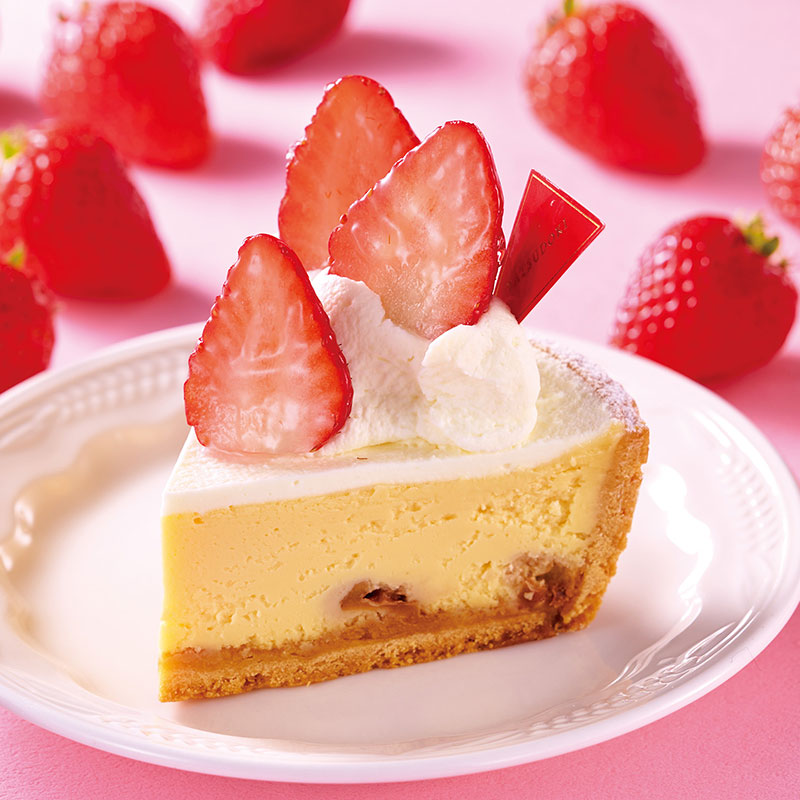自社農園苺のキャラメルフロマージュタルト