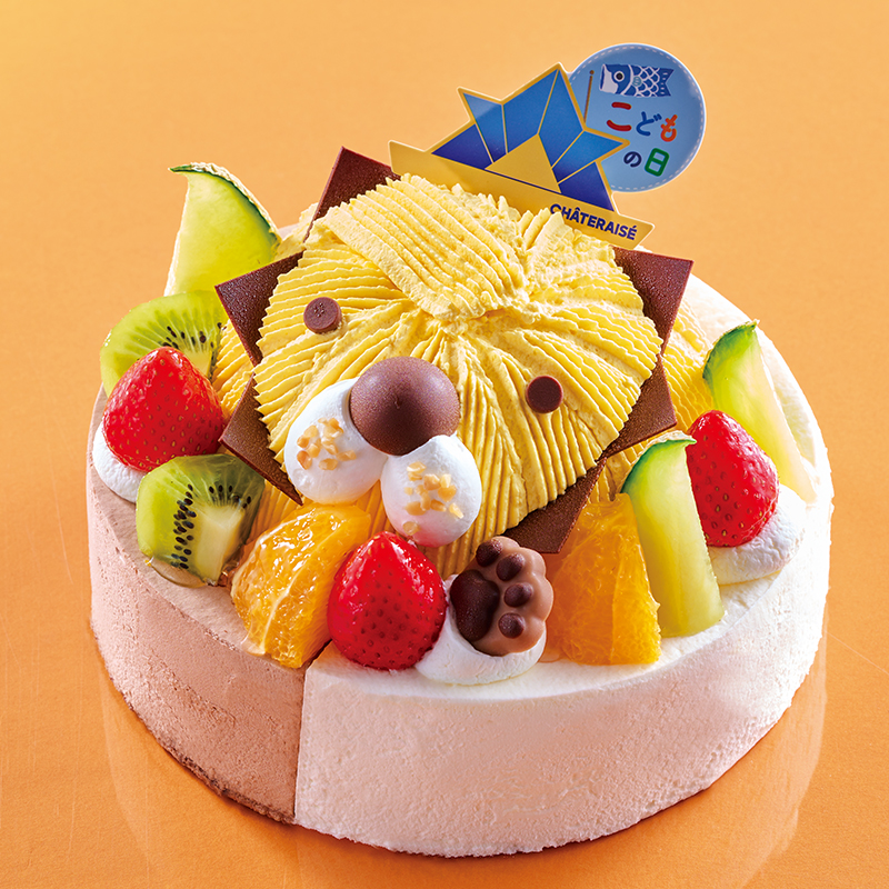 こどもの日 2つの味が楽しめる ハッピーどうぶつデコレーション17cm