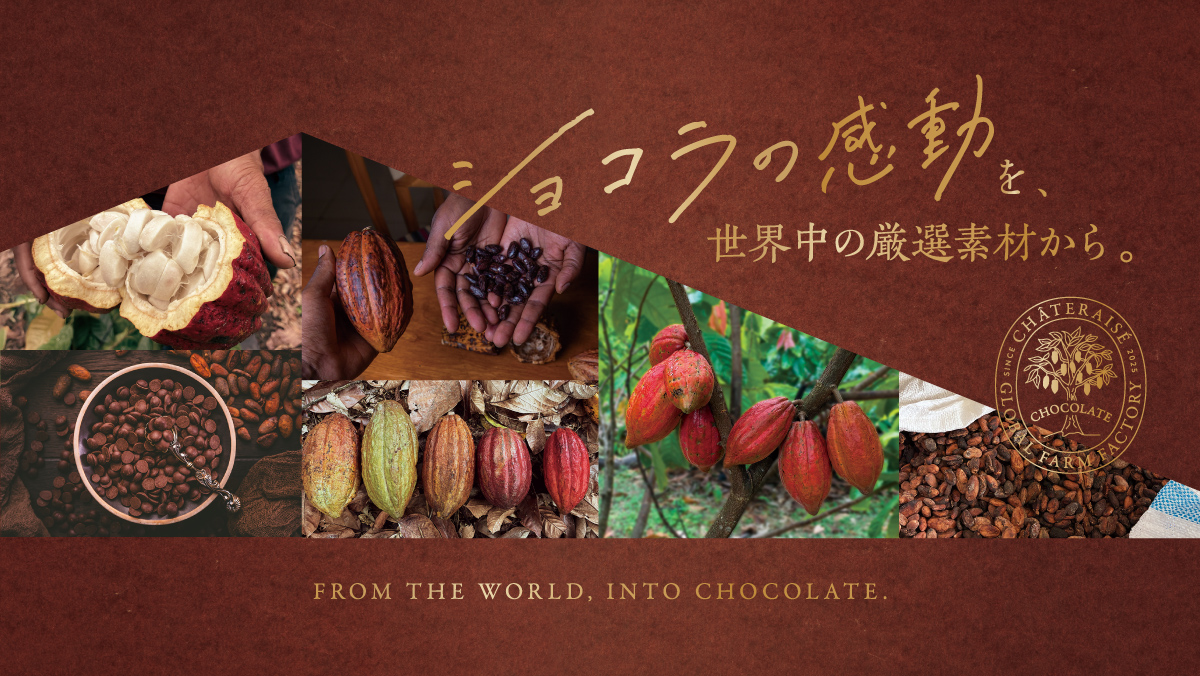 ショコラの感動を世界中の厳選素材から