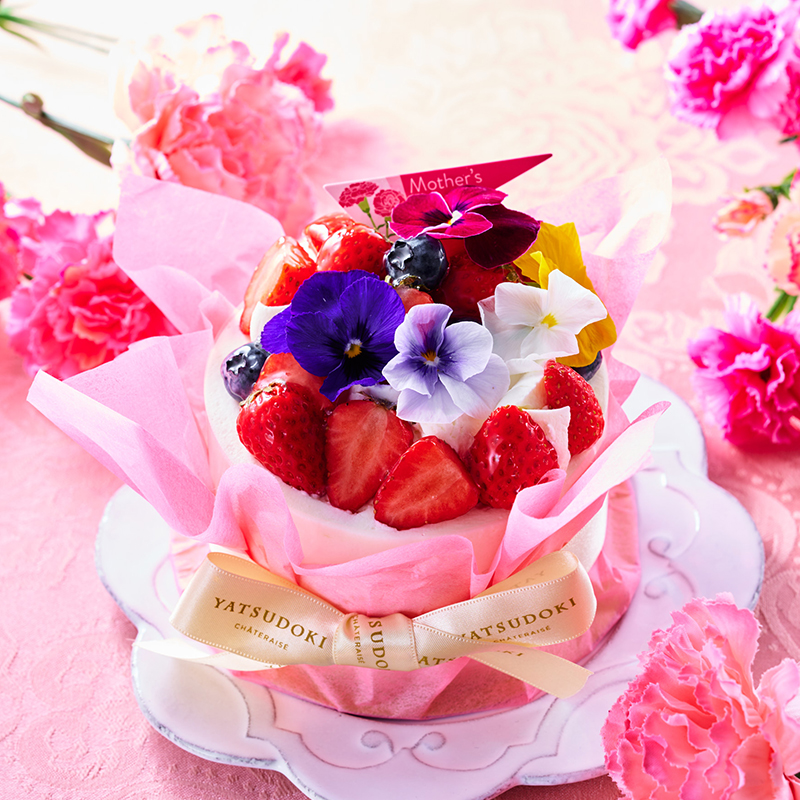 母の日 メルシーフルールデコレーション11cm