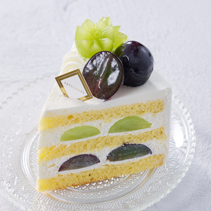 2種のぶどうのショートケーキ