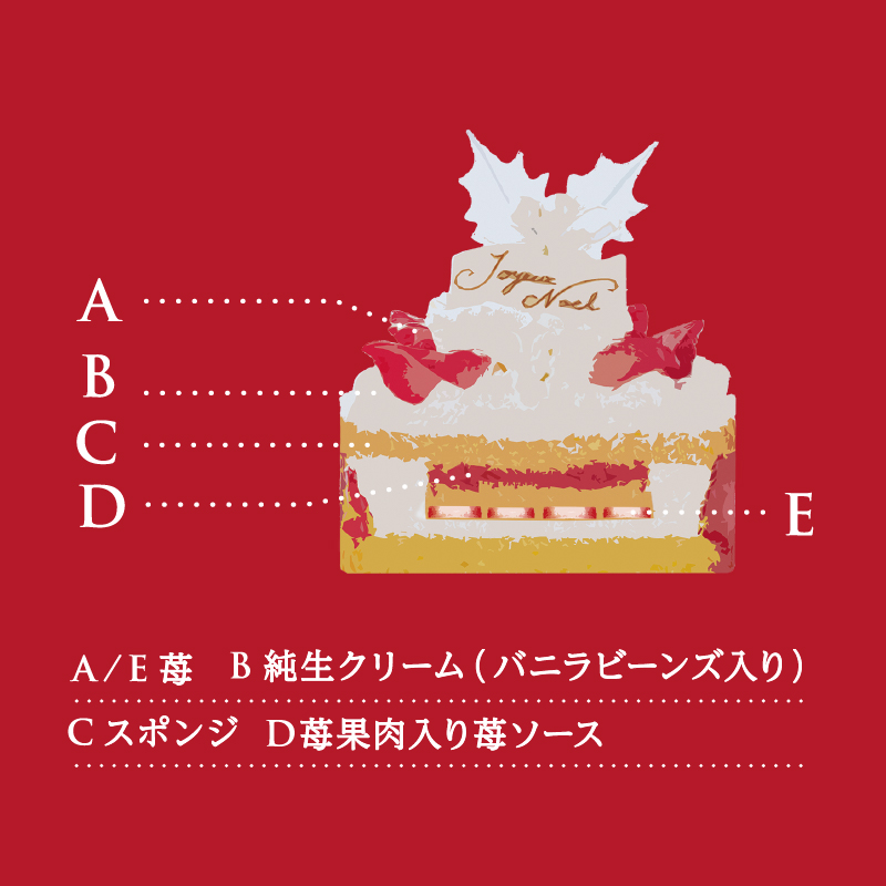 Xmasプレミアム純生苺デコレーション13cm-2